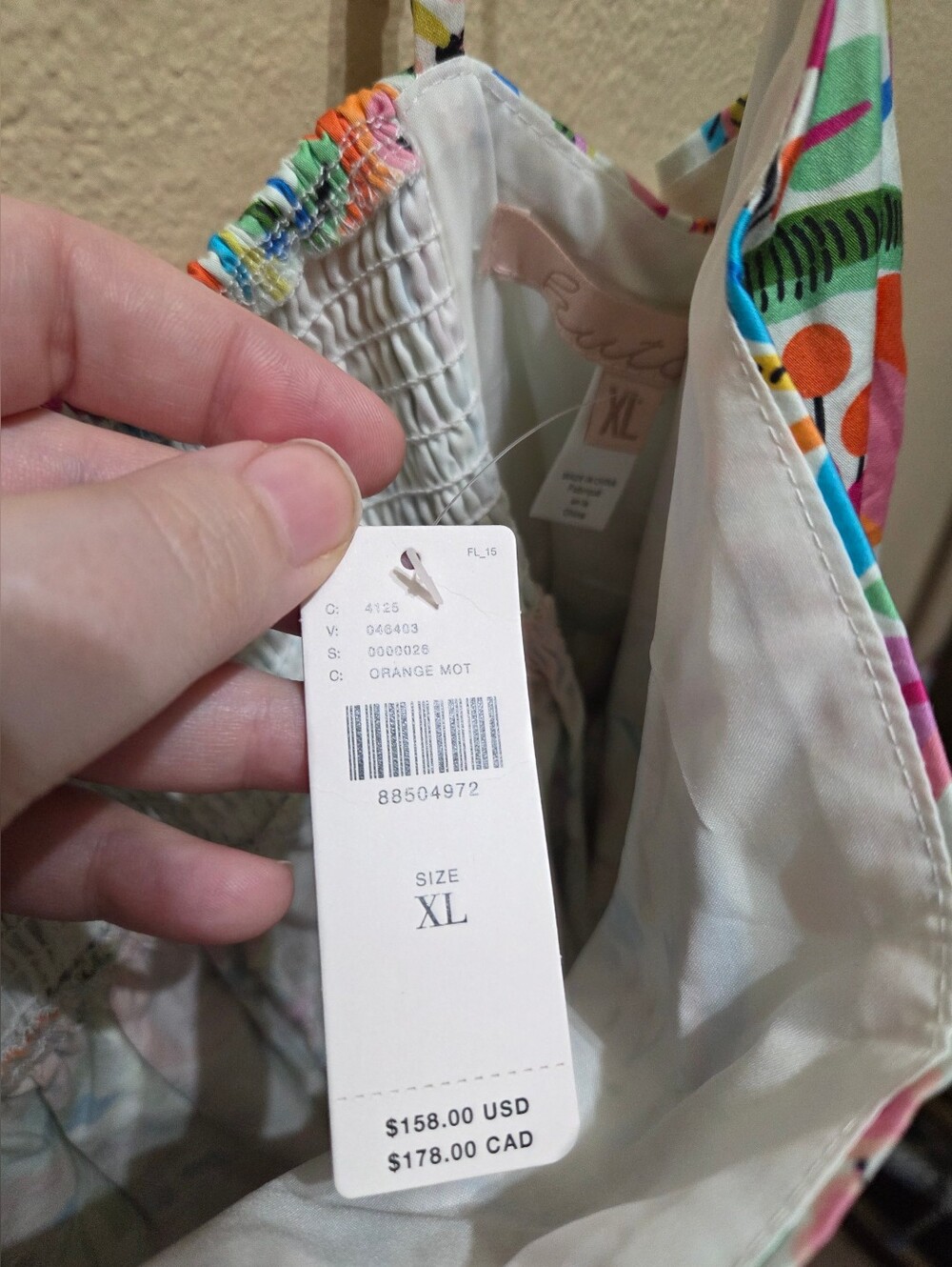 Anthropologie Hutch Bandeau Fruit Romper Size XL - Picture 8 of 9